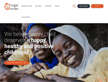 Tablet Screenshot of hope-for-children.org